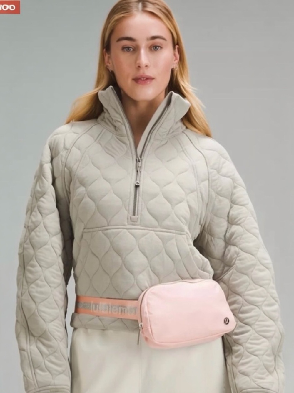 NWT Lululemon Everywhere Belt Bag Pink & Silver